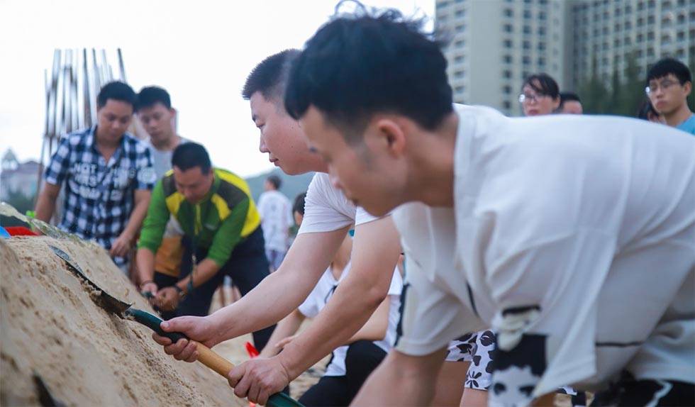 海瑜机电阳江海陵岛团建活动